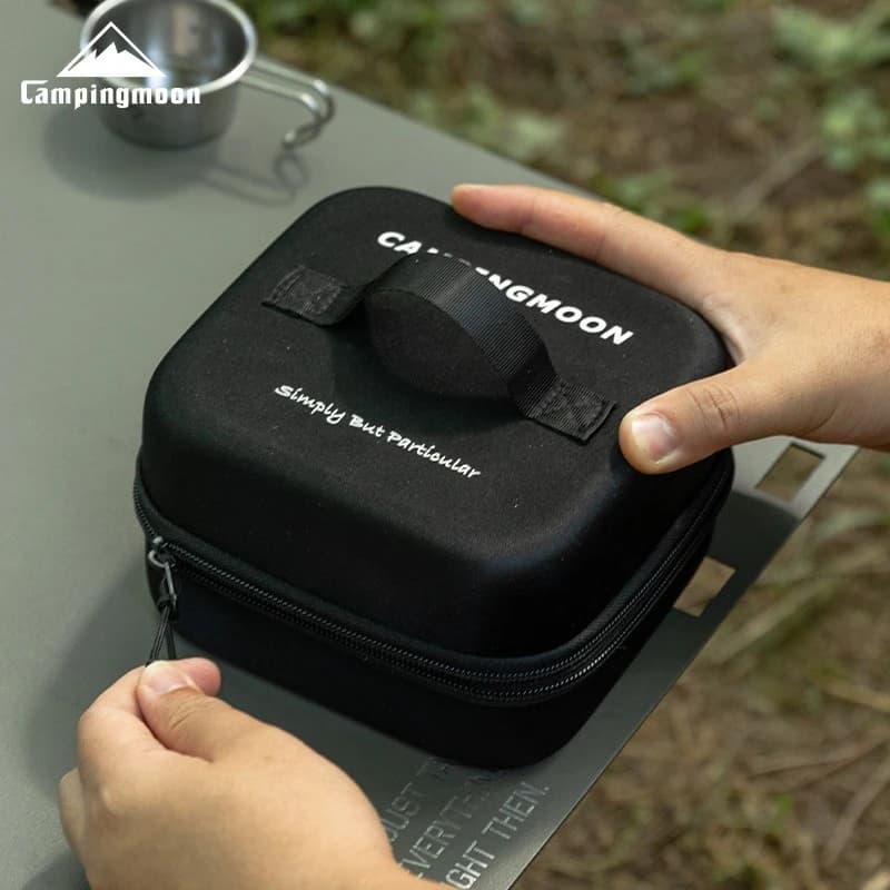 CAMPINGMOON S-1313-B Outdoor Camping EVA Square Lunch Box Storage Bag, Impact resistant and Insulated Bento Box Bag