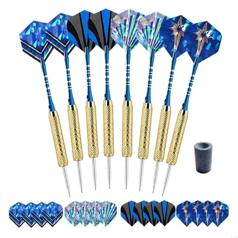 18g Steel Tip Darts Set Anti Drop Needle for Dartboards Game Easy to Use