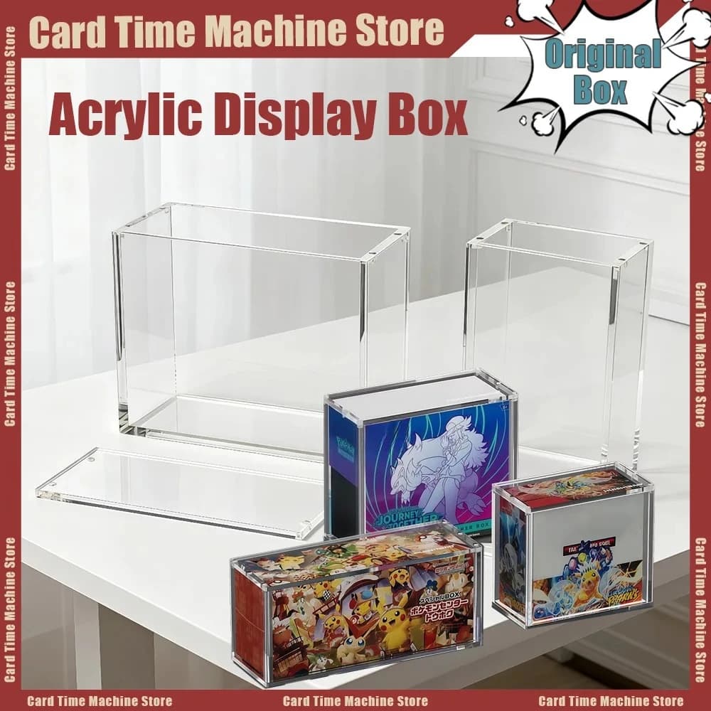 Acrylic Display Case for PTCG ETB High-quality Rectangular Storage Box Protective Booster Box Elite Trainers Magnetic Dustproof