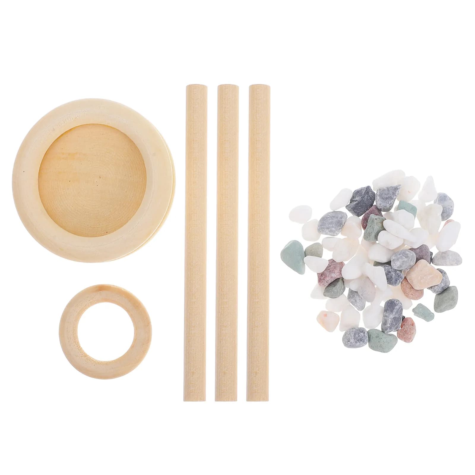 Set di Diffusori per Oli Essenziali in Legno Fai-da-Te, Diffusore in Pietra Naturale per Aromaterapia, Senza Fiamma, Portatile per Casa, Ufficio, Auto, Bagno