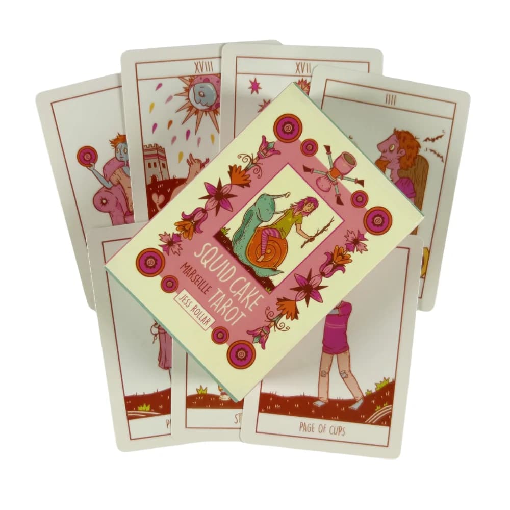 Squid Cake Marsiglia Tarocchi Carte Un mazzo da 78 Oracle Visioni inglesi Divinazione Edizione Borad Giocare a giochi