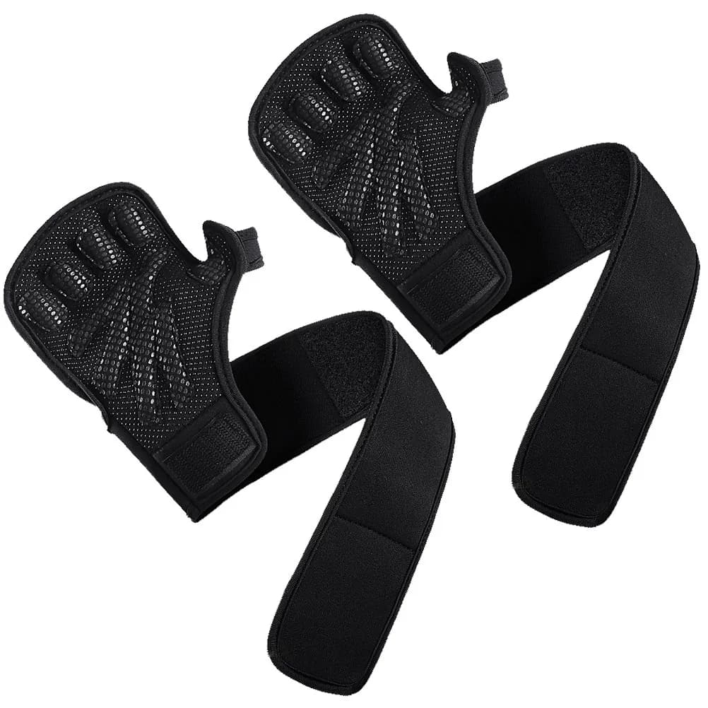 1 pair of cycling gloves, half finger protective gloves for riding, fitness, gym, palm protection, breathable, anti-slip, adjustable on the wrist