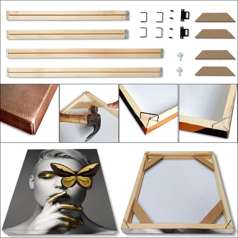 Fabbrica diretta semplice cornice fai da te legno di canfora cornice in legno massello regalo di famiglia per ricamo su tela pittura diamante 60X80 cm