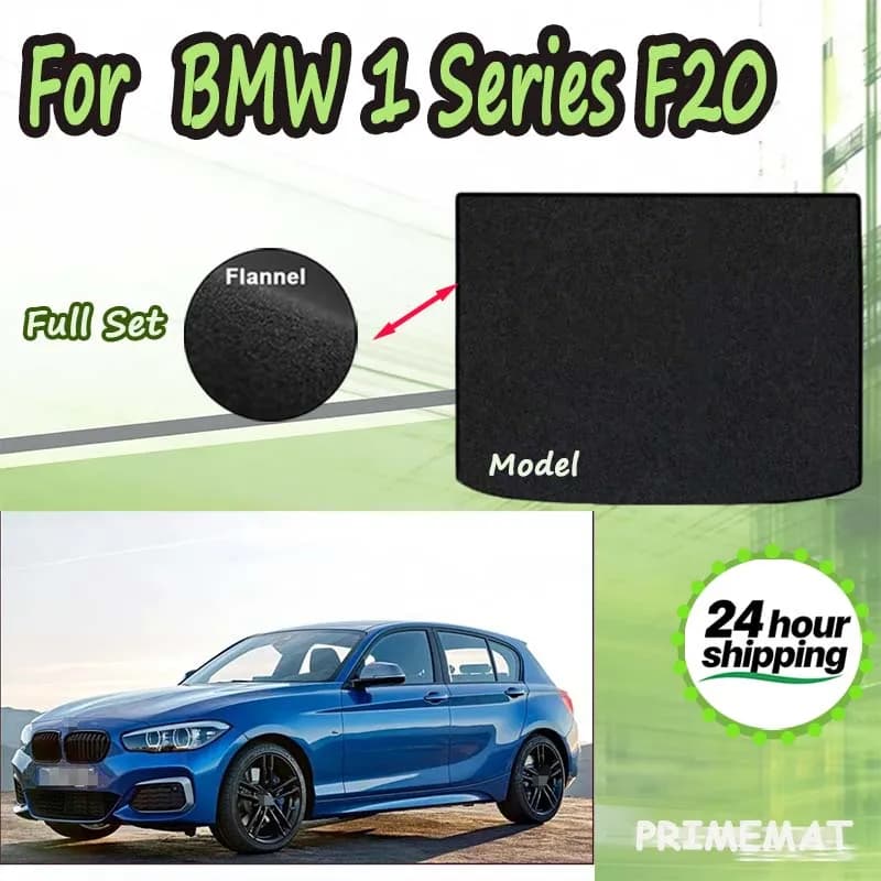 Tappetino per bagagliaio ECOAUTO per BMW Serie 1 F20 2012~2019 2015, rivestimento per vano di carico, tappeto per bagagliaio, tappetino per pavimento auto