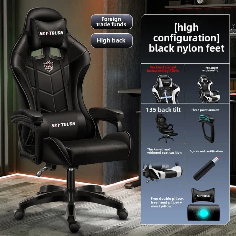 Office Chair Computer Chair Game Chair Furniture Ergonomic Gaming Chair Swivel Reclining Office Computer Chair Home Use