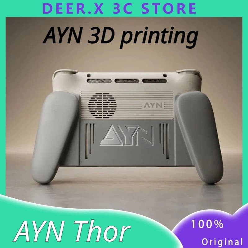 AYN Thor Ergonomic Grip 3d Printed Double-Screen Flip Palm Machine Parts Protective Cover Customizable Game Handheld Accessories