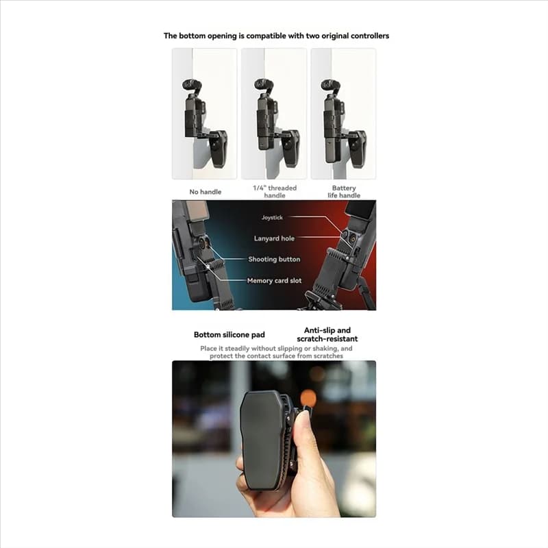 【Livraison Rapide】Per supporto per fotocamera sportiva Pocket 3 360 ° Supporto per clip per zaino fotografico per esterni con clip a coccodrillo rotante per Poc