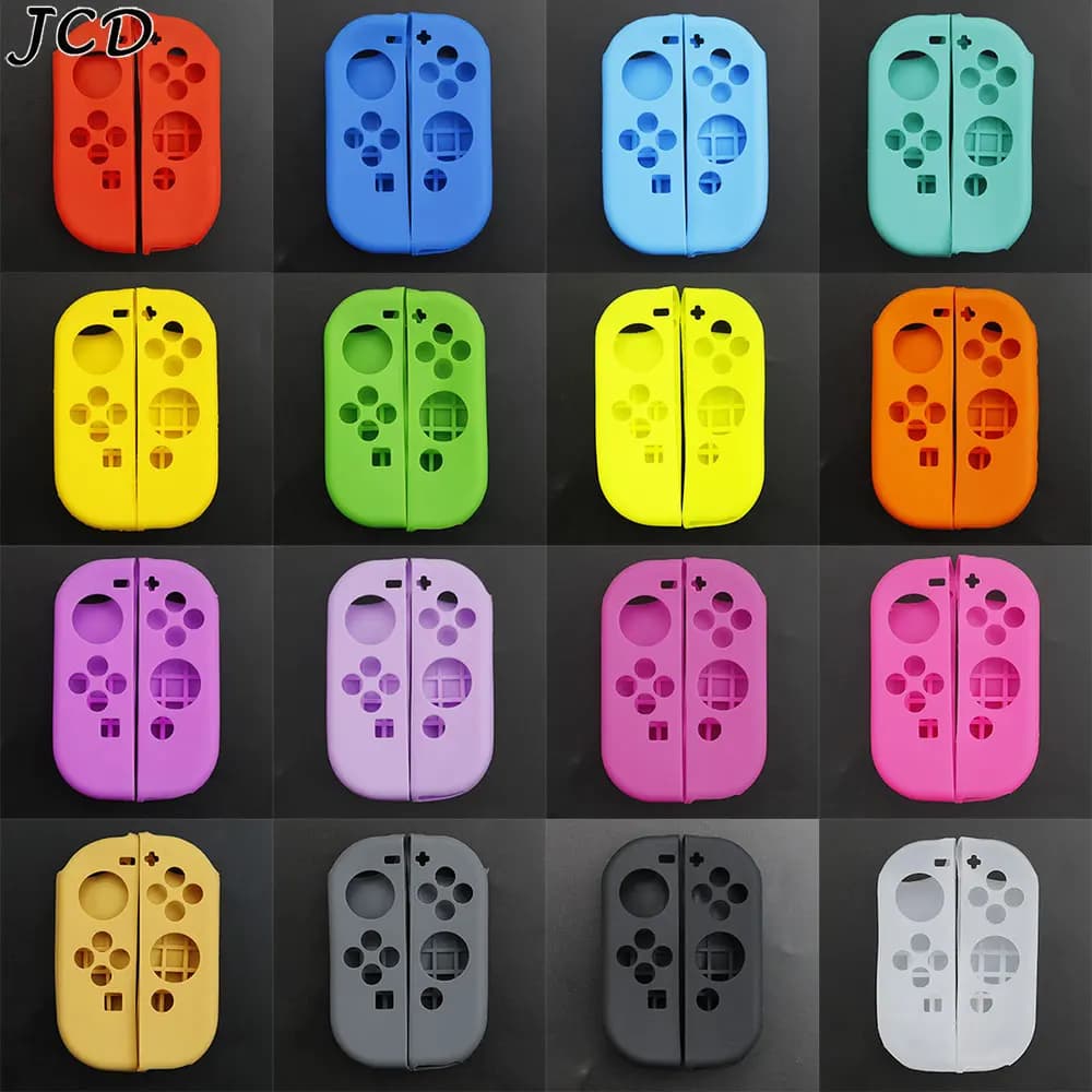 JCD Per Switch Joycon Console Maniglia Sinistra Destra Custodia in Silicone Pelle di Protezione in Gomma per NS Switch Oled Controller