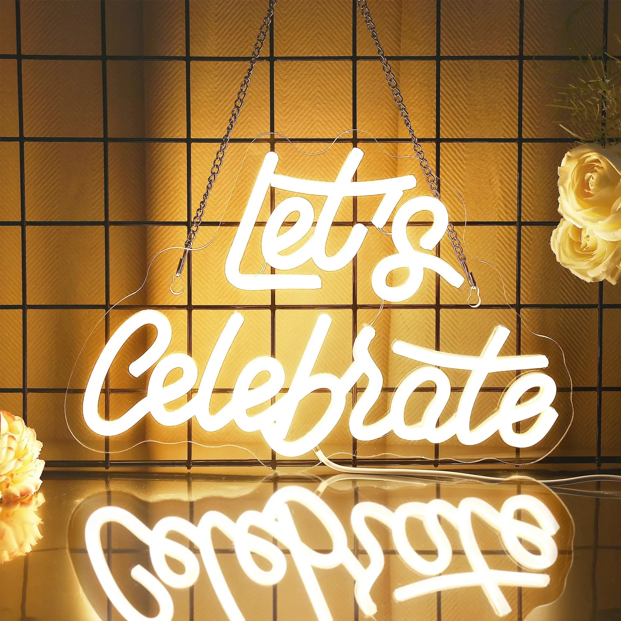Insegna al neon a LED celebra l'alimentazione tramite USB Congratulazioni Grad Insegna al neon per la decorazione della stanza della parete della camera da letto di nozze Luci al neon