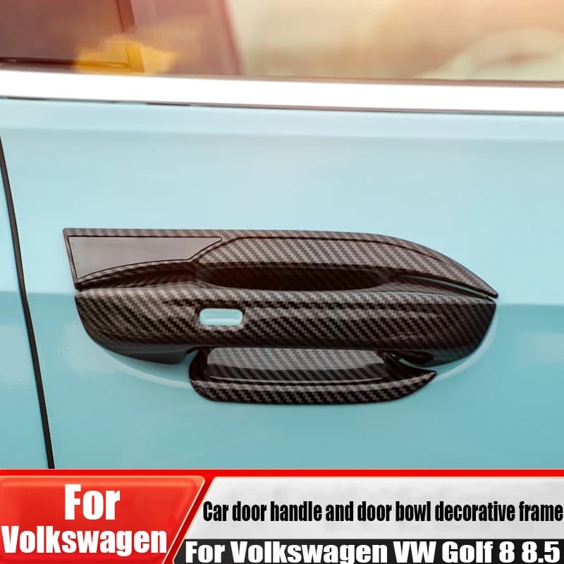Per Volkswagen VW Golf 8 8.5 maniglie per porte auto ciotole per porte strisce decorative prodotti per la decorazione esterna dell'auto resistenti ai graffi