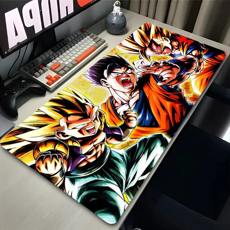 Tappetino per mouse grande Dragon Ball Z, tappetino per tastiera da gaming, tappetino per PC, tappetino da scrivania per computer, tappetino da gioco DBZ, tappetini per mouse per CS GO LOL 900x400