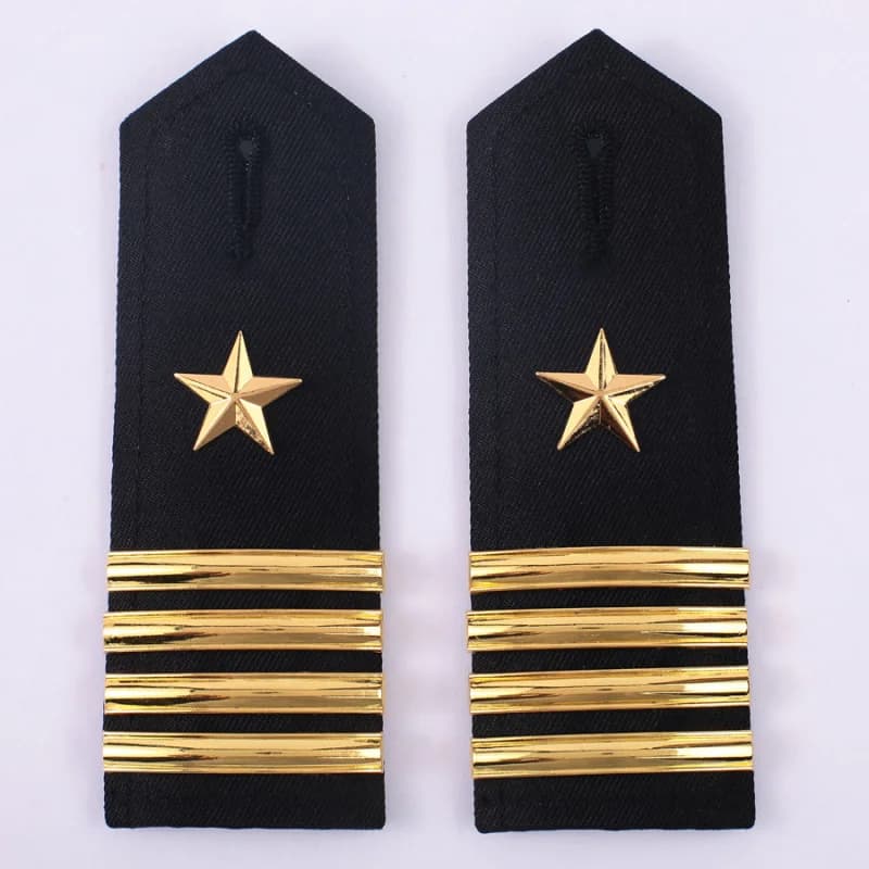 Distintivo da Spalla in Acciaio Inossidabile con Velcro per Capo Ingegnere, Marinaio, Membro della Tripulazione