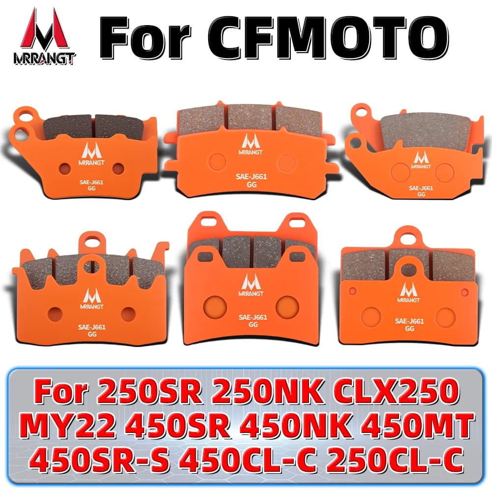 Kit freni ad alte prestazioni con pastiglie freno in ceramica MRRANGT adatto per CFMOTO 450SR 450NK 450MT 450SR-S 450CL-C 250SR 250NK CLX250 250CL-C