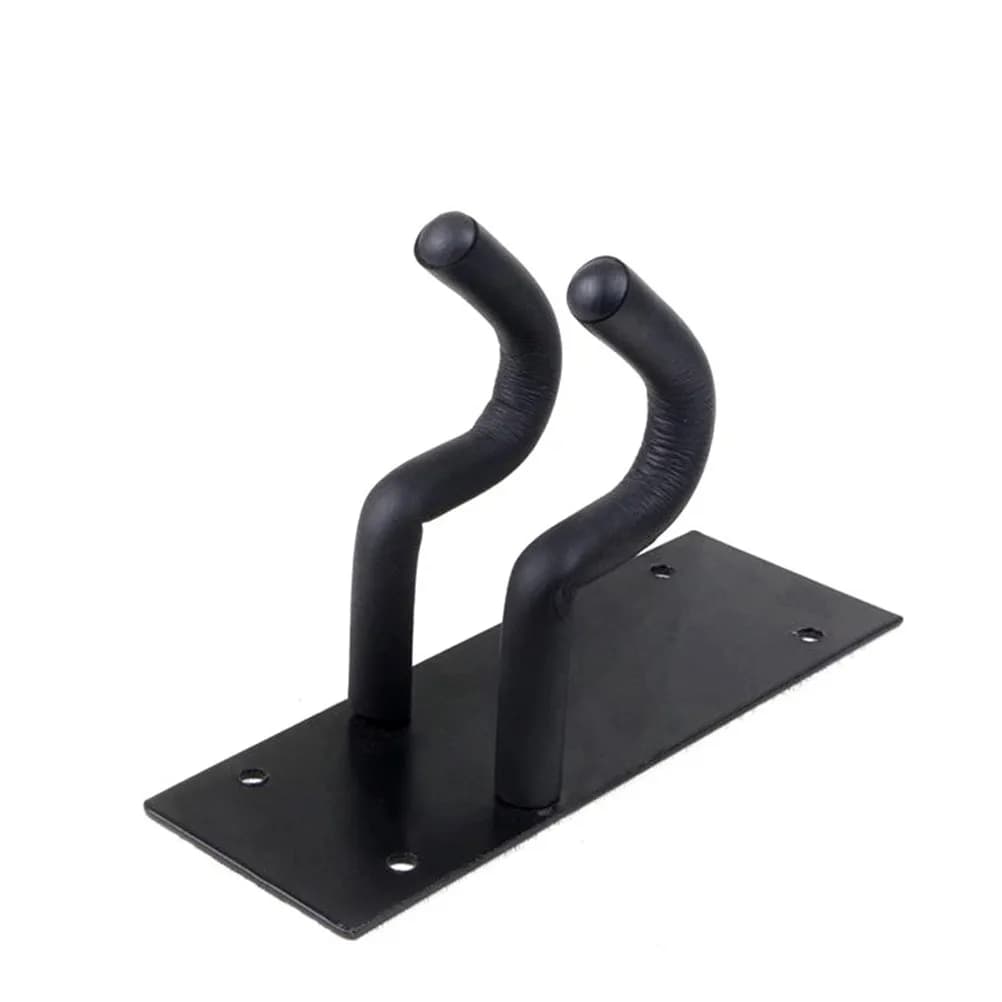 Gancio per montaggio a parete in acciaio inossidabile nero con cuscino in spugna Eva e fondo ispessito per supporto per strumenti musicali, ukulele, violino