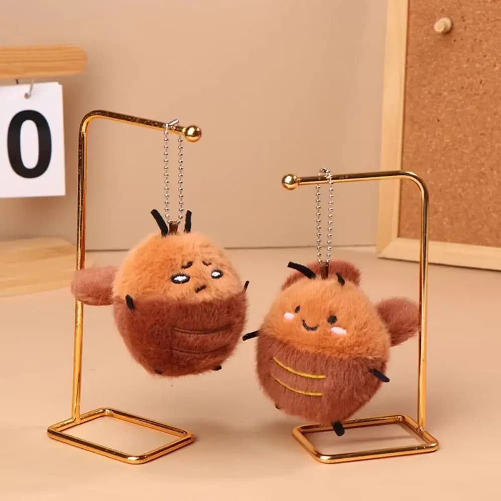 Portachiavi Creativo a Forma di Scarabeo Morbido e Soffice, Divertente e Interessante, Regalo di Compleanno e Natale