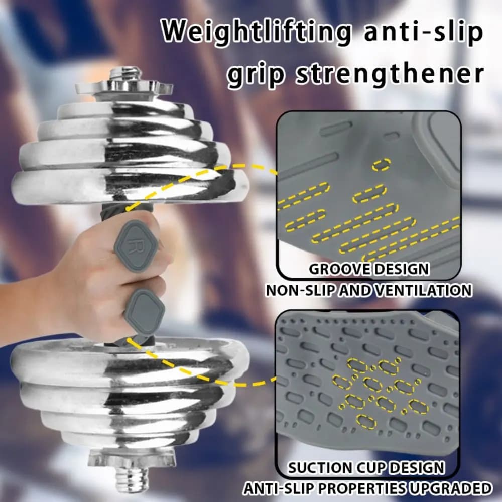 1 Pair Ergonomic Weight Lifting Grips Anti-slip Elastic Workout Gym Gloves Soft Silicone Silicone Palm Grips Deadlift