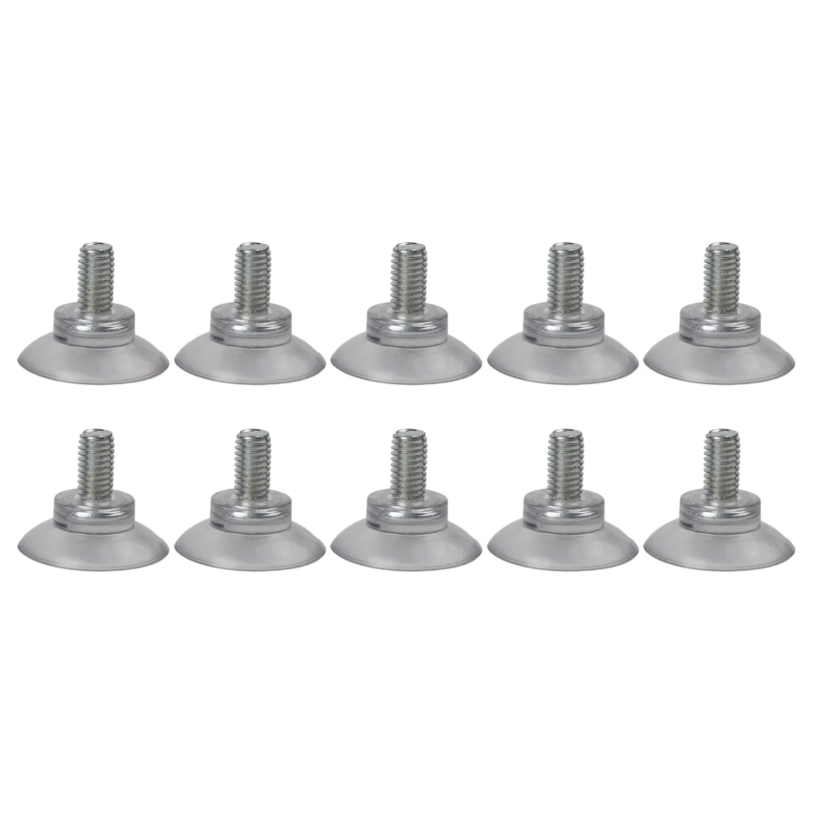 Ganci a ventosa trasparenti in PVC da 34mm/37mm/50mm con ventose in plastica e gomma e accessori per viti a pollice
