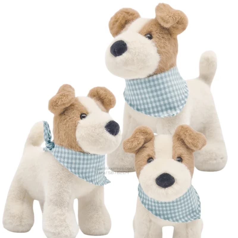 Adorabile filo volpe Terrie cane peluche peluche soffice cucciolo giocattolo cartone animato abbraccio cuscino di tiro pisolino cuscino letto per dormire regalo per ragazzo