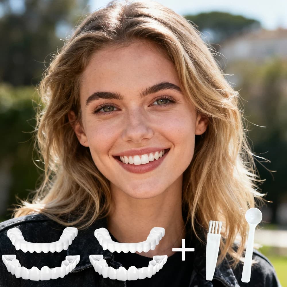 Nuove Faccette Dentali Riutilizzabili per Uso Quotidiano Studentesco, Sbiancamento Istantaneo del Sorriso, Design Economico per la Vita Universitaria H2931