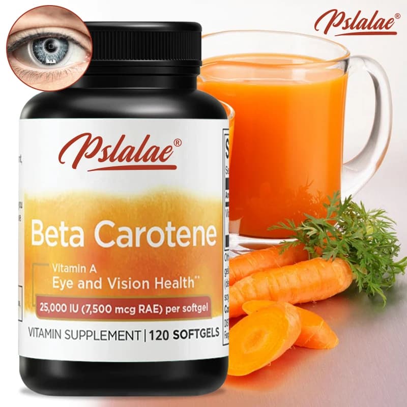 Beta-Carotene supplement - Eye care capsules, view support, skin health improvement, antioxidant
