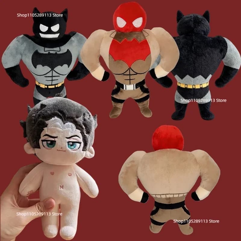 New Jason Todd Show Off Pectoral Muscles Plush Cute Red Hood Jason Todd Stuffed Pillow Doll Batmans Toy Special Holiday Gifts