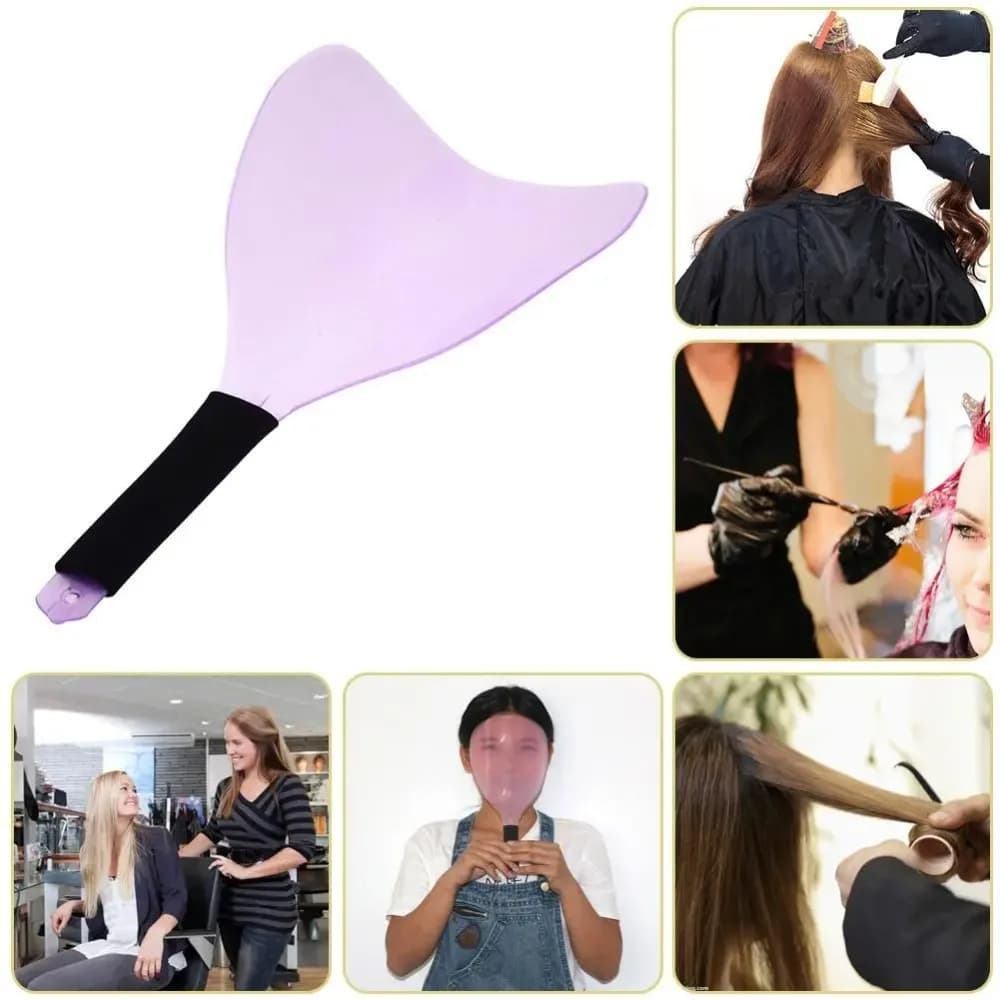 Reusable Haircut Face Mask Hairspray Mask Professional Hairdressing Shield Cover Handheld Face Cover