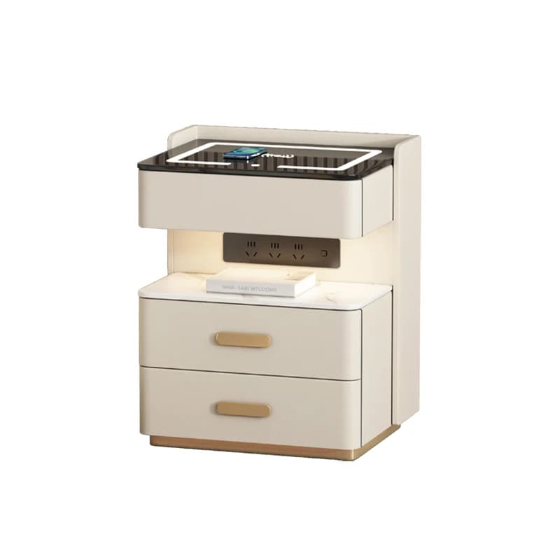 Nuovo comodino, cassaforte, serratura a combinazione nascosta integrata, cassaforte, comodino intelligente per camera da letto