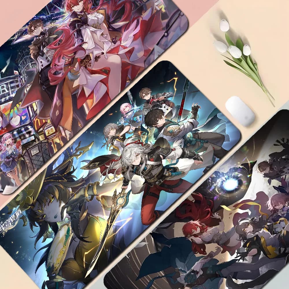 Honkai Star Rail Mousepad Boy Pad tappetino per mouse da gioco in gomma naturale dimensioni per Gaming World Of Tanks CS GO Zelda
