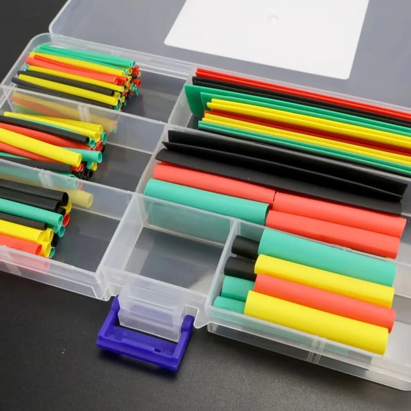 Kit di tubi termorestringenti per isolamento elettrico combinato fascette per cavi 2:1 da 164 pezzi.