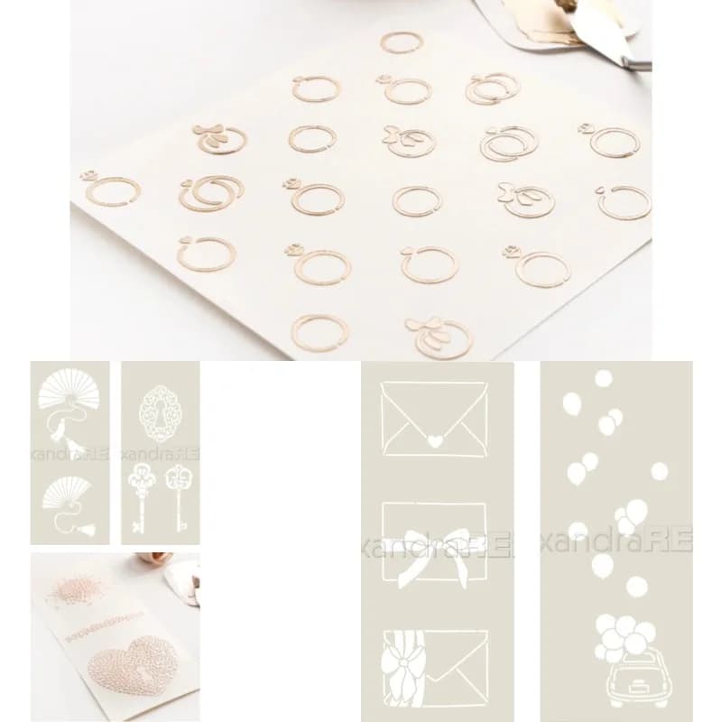 Stencil per taglio metallico con scritta 'Key Spell You and I Congratulations', Nuovi modelli 2026 per DIY, Scrapbooking, Creazione di cartine e Lavorazioni artigianali