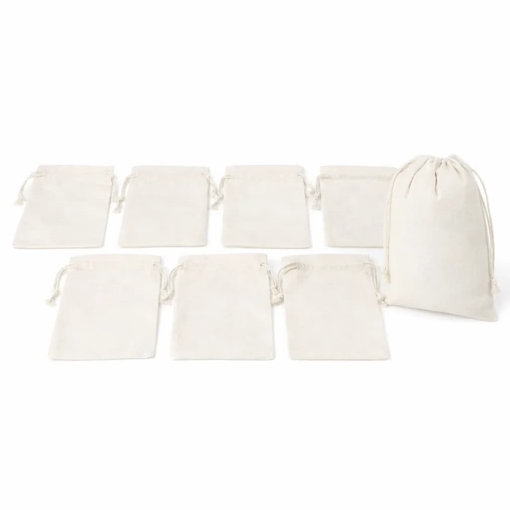 8 sacchetti con coulisse per sublimazione, vuoti, da 4×6 pollici – Sacchetti regalo fai da te per stampa a caldo