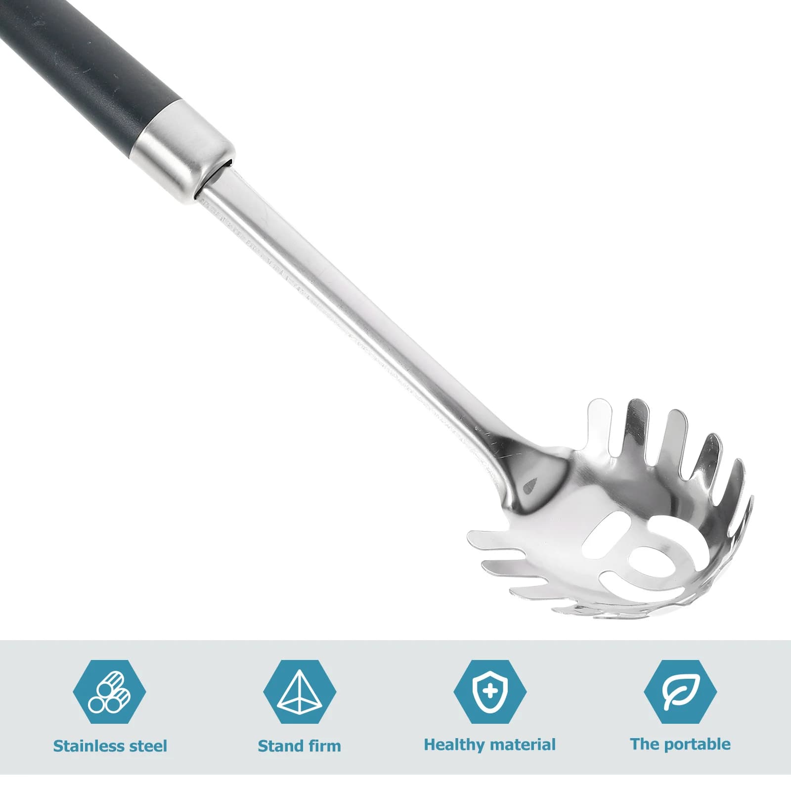 Server per pasta in acciaio inossidabile Maniglia ergonomica Foro per appendere Utensili da cucina Utensili da cucina Forniture per ristoranti domestici