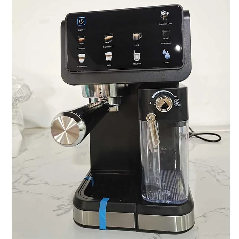 Espresso Machine with Automatic Montalatte, Double Temperature Extraction 20 Bar, Hot Water Function and Pre-Infusion