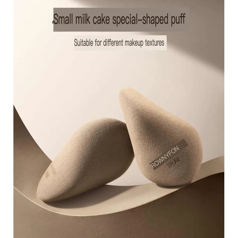 Langyan Small Milk Cake Shaped Powder Puff Beauty Sponge, Not Easy To Absorb Foundation, Special For Blush Loose Powder, Makes