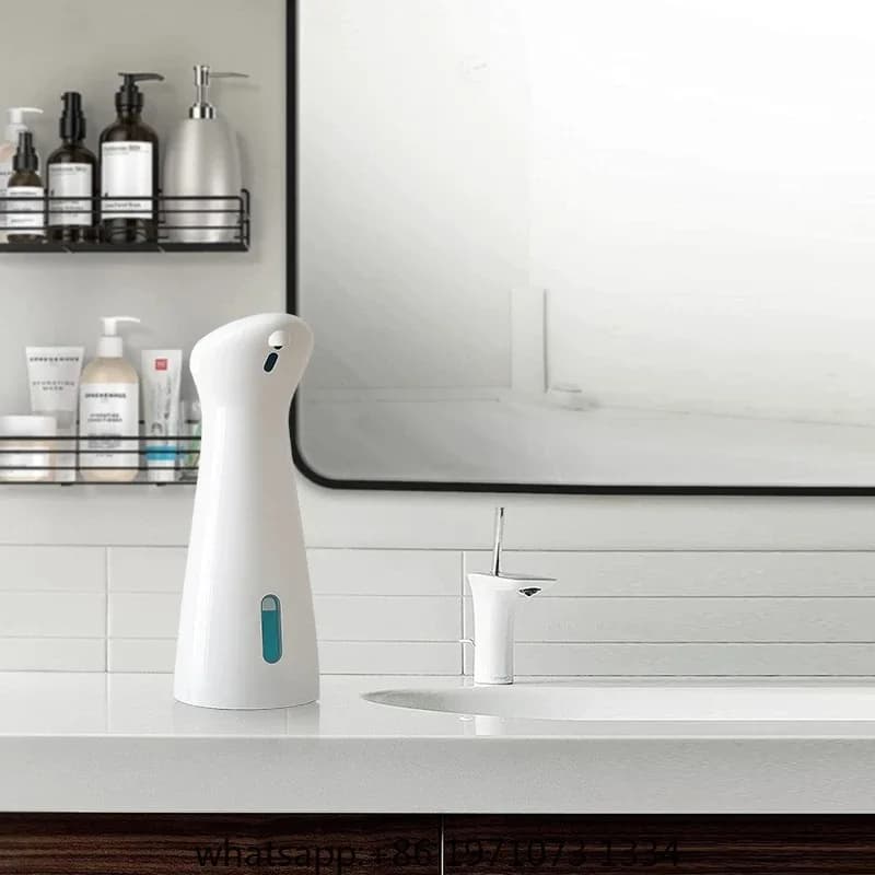 Automatic Sensor Hand Soap Dispenser, Smart Wash Handpiece, White, High Quality ABS, Waterproof for Bathroom