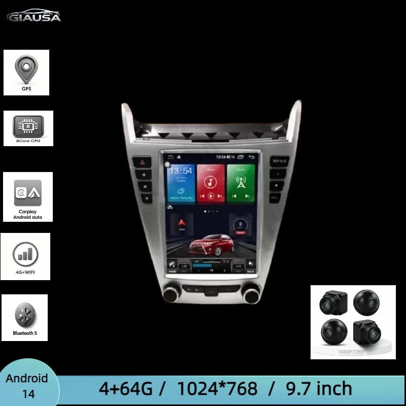 Autoradio Per Chevrolet Equinox 2010-2017 Lettori Video Con Schermo Bluetooth 2Din Ricevitore Stereo Android Multimediale Automotive
