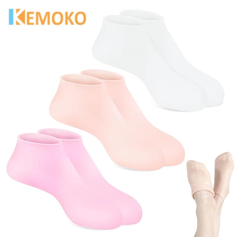 1 pair of moisturizing socks gloves for the care of the feet of the hands for the skin dry cracked calli anti-slip silicone gel moisturizing tools for manicure