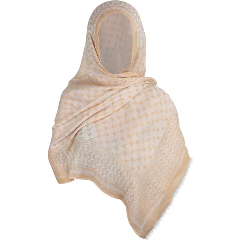 Hijab leggero in jersey per donna, 190 cm x 70 cm, grande foulard musulmano traspirante, sciarpa araba Keffiyeh.