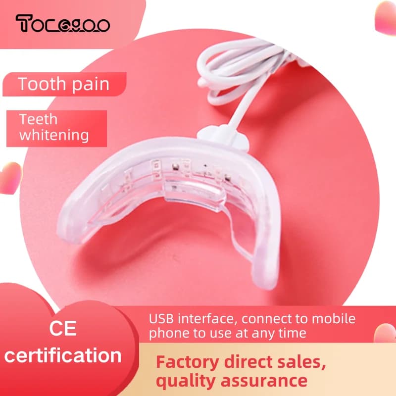 Oral treatment equipment with red laser for dental clinic, LED infrared light, portable treatment to relieve pain and clean teeth
