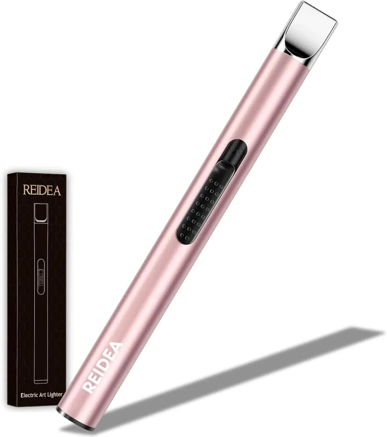 Accendino ad Arco USB Ricaricabile Antivento Senza Fiamma con Interruttore di Sicurezza per Cucina, Barbecue, Campeggio, Fornelli e Uso Domestico