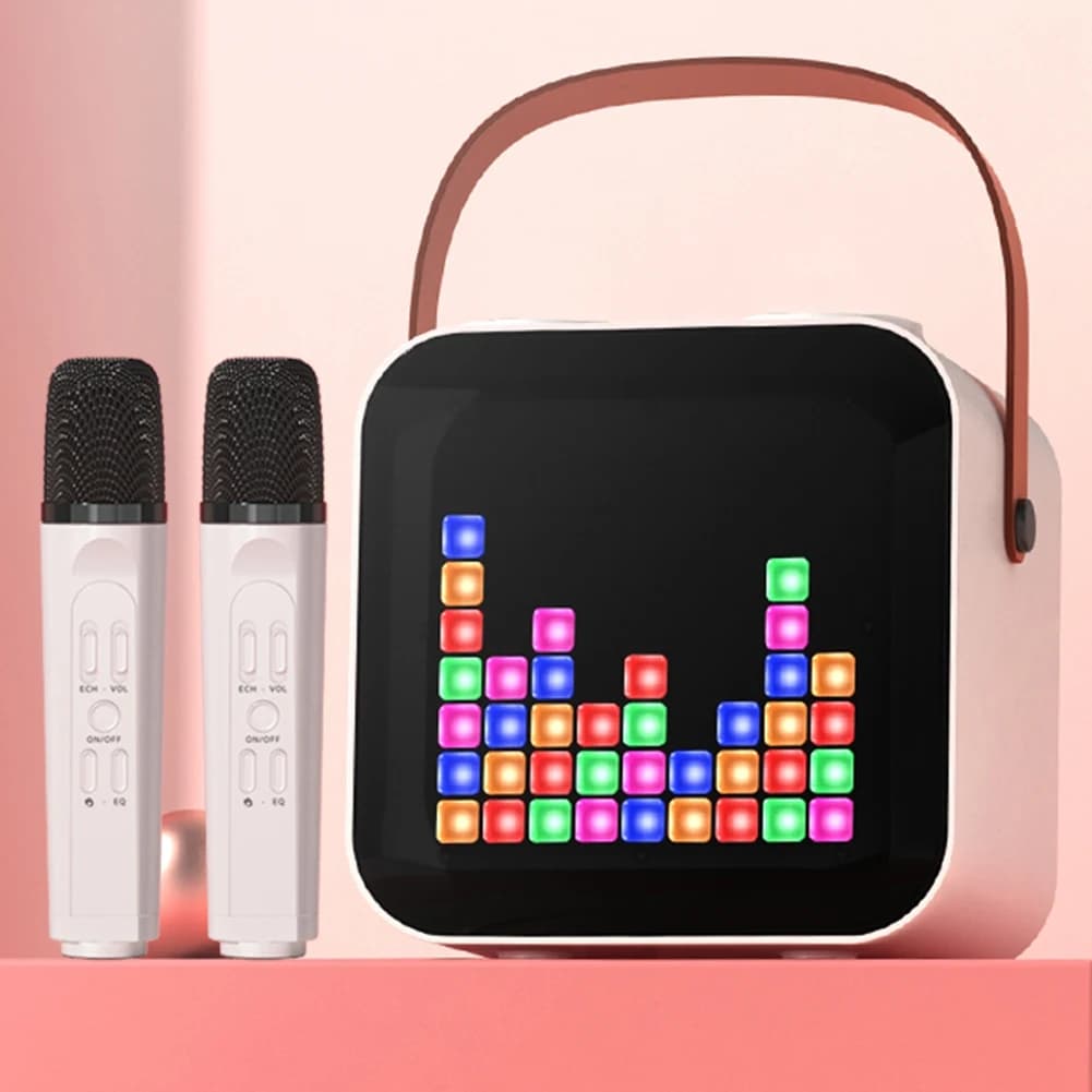 Y23A-Karaoke Machine With Microphone Color Screen Portable Bluetooth Speaker Karaoke Players