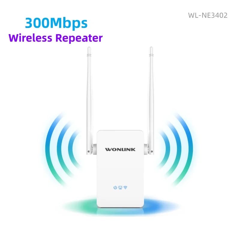Router ripetitore WiFi wireless 300Mbps Amplificatore extender Wi-Fi a lungo raggio 2.4G Ripetitore di segnale Wi-Fi per la casa WL-NE3402