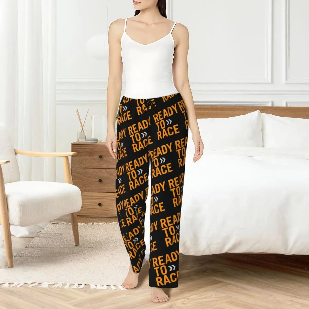 Pants ready to run printed custom for women's bike night pants with pockets