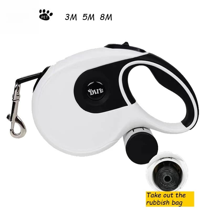 The dog leash is automatically retractable,with a garbage bag 3M/8M Small and medium-sized dog Teddy Golden Retriever, pet leash