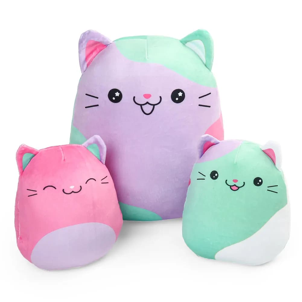 3 pezzi nuovo cuscino per gatti cartone animato carino peluche bambola di peluche regalo di compleanno di Natale per bambini peluche per la casa peluche