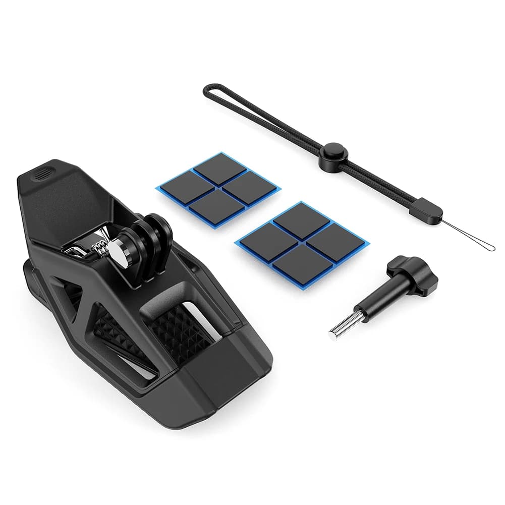 Supporto per Casco Moto, Clip per Telecamera Sportiva da Montare sul Mentoniera, Compatibile con GoPro 13 12 11 10 9 8 e Insta 360 X5 X4, Accessori