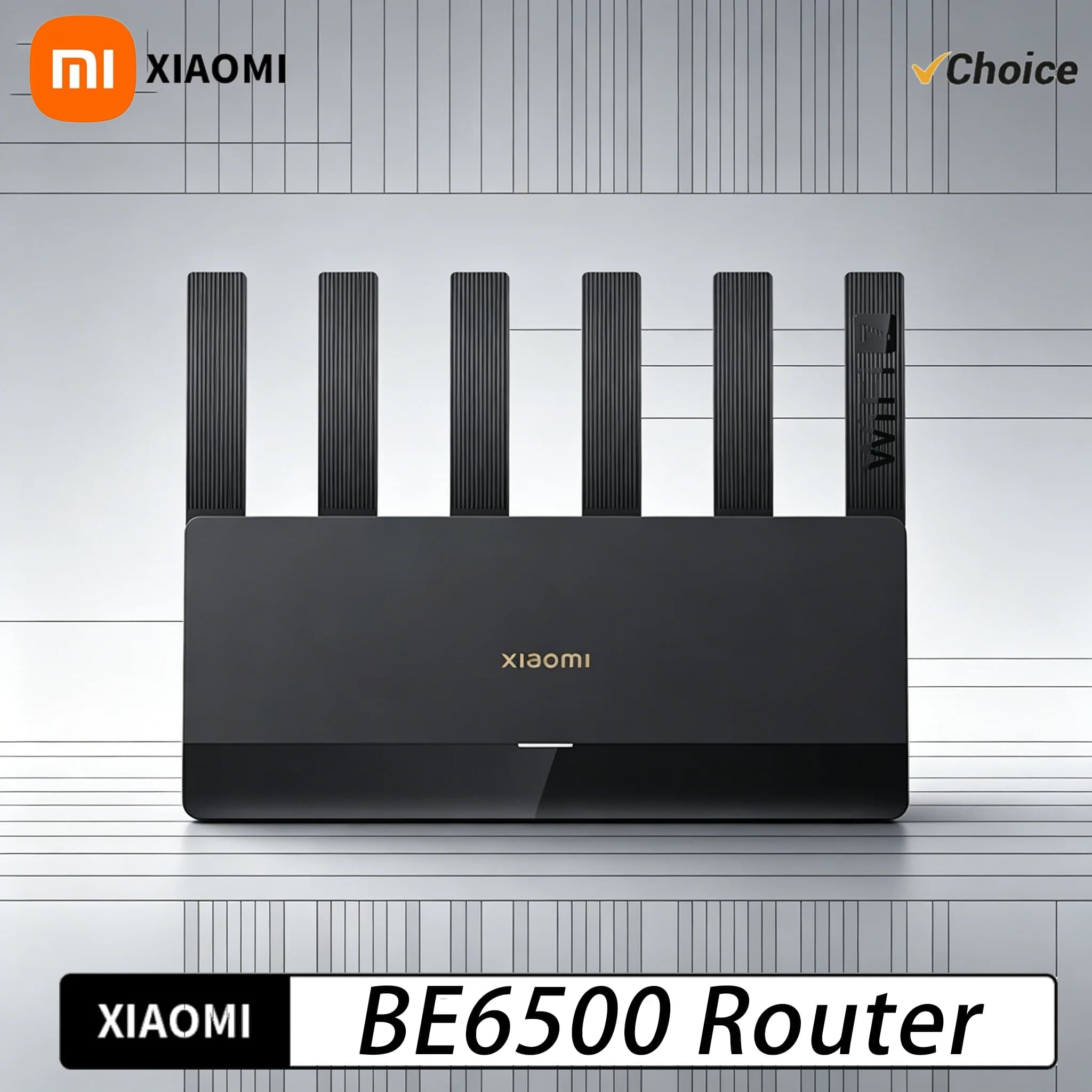 Router Xiaomi BE6500 Quad Core Wifi7 6500Mbps Porta Ethernet 2.5G Dual Frequency 2.4/5GHz 6 Segnali Indipendenti Versione Cinese