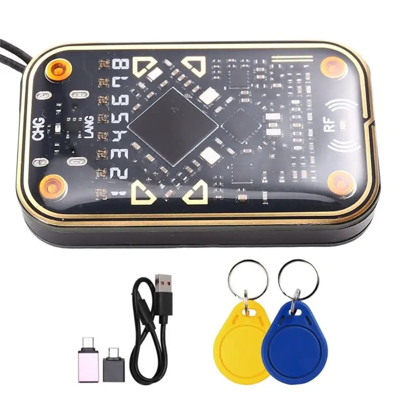 [NUOVO A09R!】 Emulatore di smart card per lettore di chip RFID Chameleon Ultra V2.0 + portachiavi CUID/UID 125K 13,56M Decodifica scheda NFC Duplic