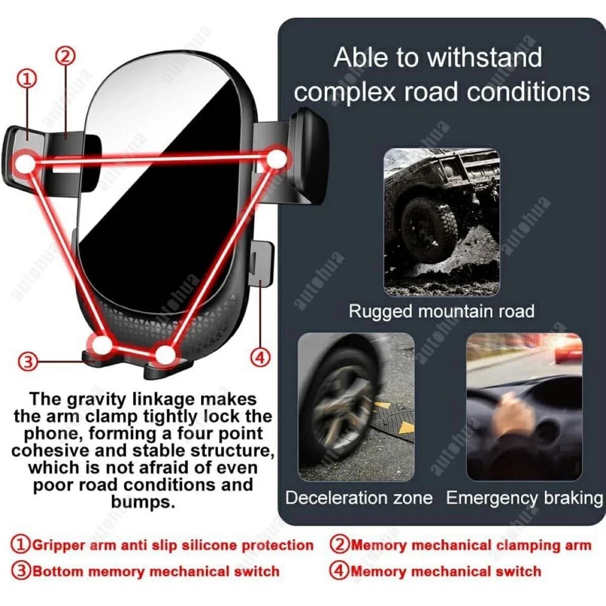 Supporto per telefono da auto per Subaru WRX 2015-2021, supporto GPS da cruscotto con clip per iPhone e tutti i telefoni cellulari