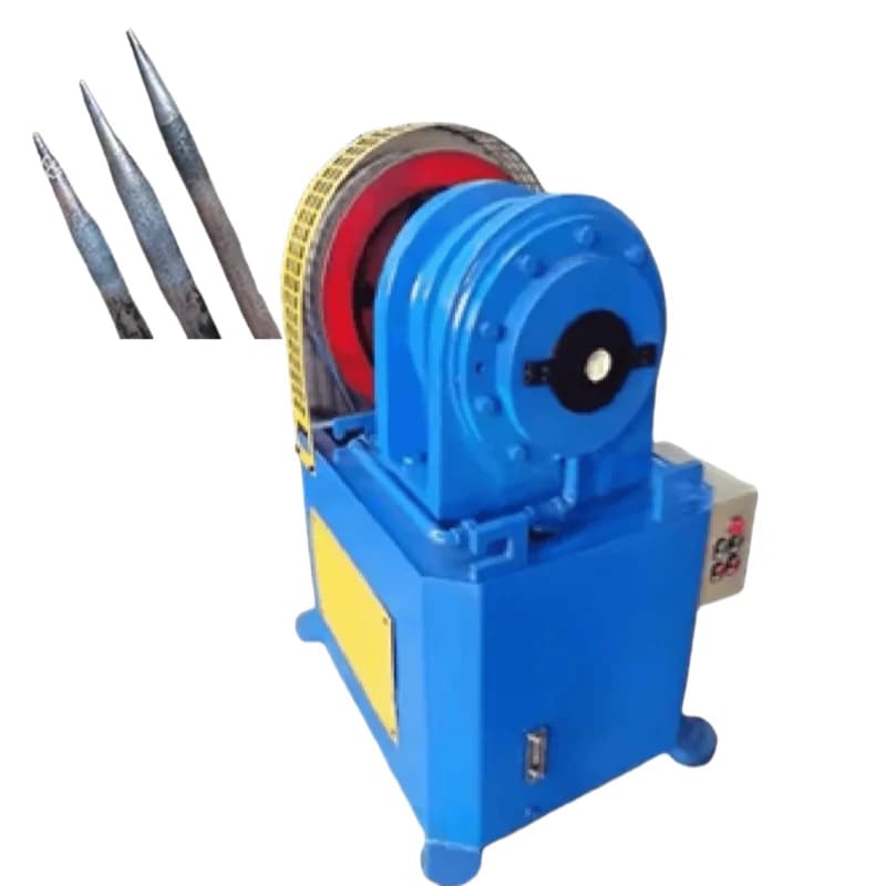 Macchina Automatica per la Formatura e la Conformazione di Tubi in Acciaio e Alluminio per Gambe di Sedie e Divani, con Riduzione del Diametro e Conicitazione Rotativa